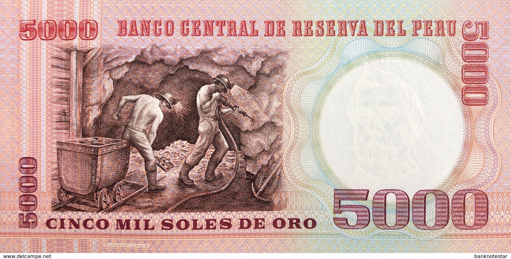 Peru 5.000 Soles De Oro, P-117c (21.6.1985) - UNC - Peru