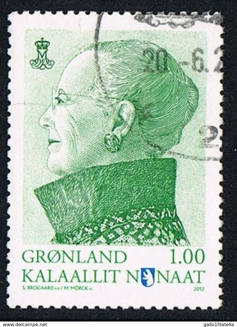 2012 - GROENLANDIA / GREENLAND - LA REGINA MARGRETHE / THE QUEEN - USATO / USED. - Used Stamps