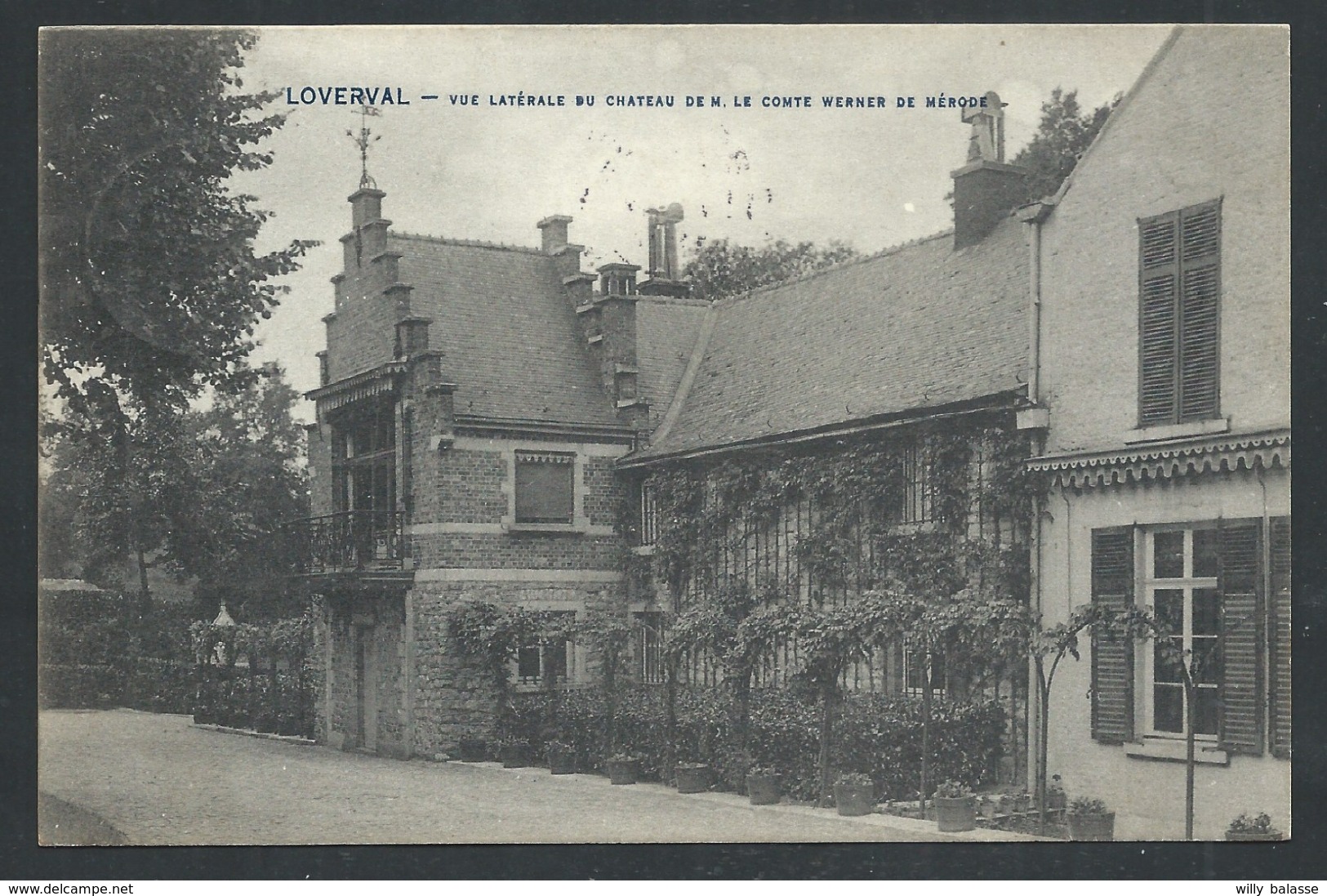 1.1 // CPA - LOVERVAL - Gerpinnes - Vue Latérale Château De M. Le Comte Werner De Mérode   // - Gerpinnes