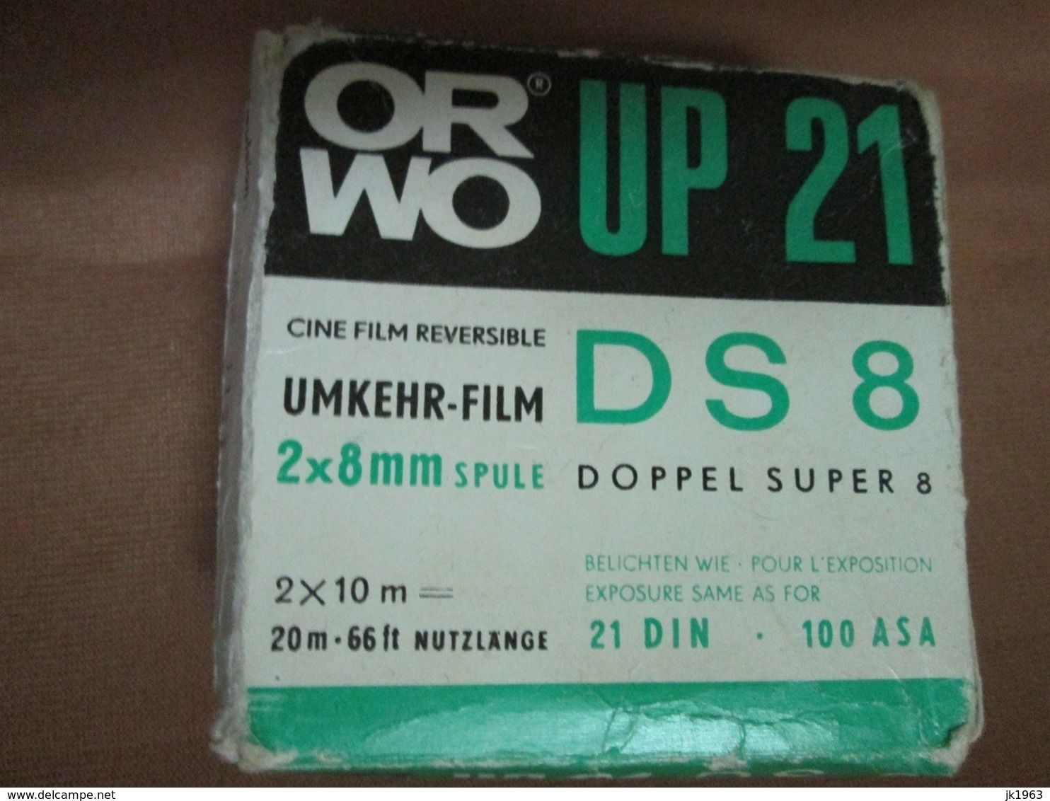 ORWO UP21 DS 8  2x8mm 20m-66ft 21DIN 100ASA UMKHER- FILM - Filme: 35mm - 16mm - 9,5+8+S8mm