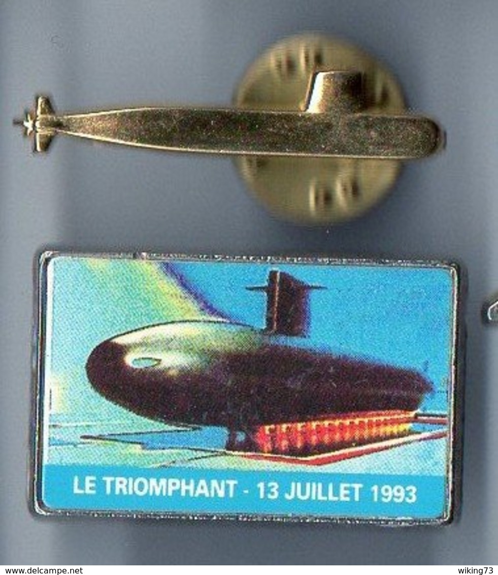 Lot Pin's Du Sous-marin Nucléaire Lanceur D'engins Le Triomphant - Marine Nationale - Pichard - SNLE - Militaria