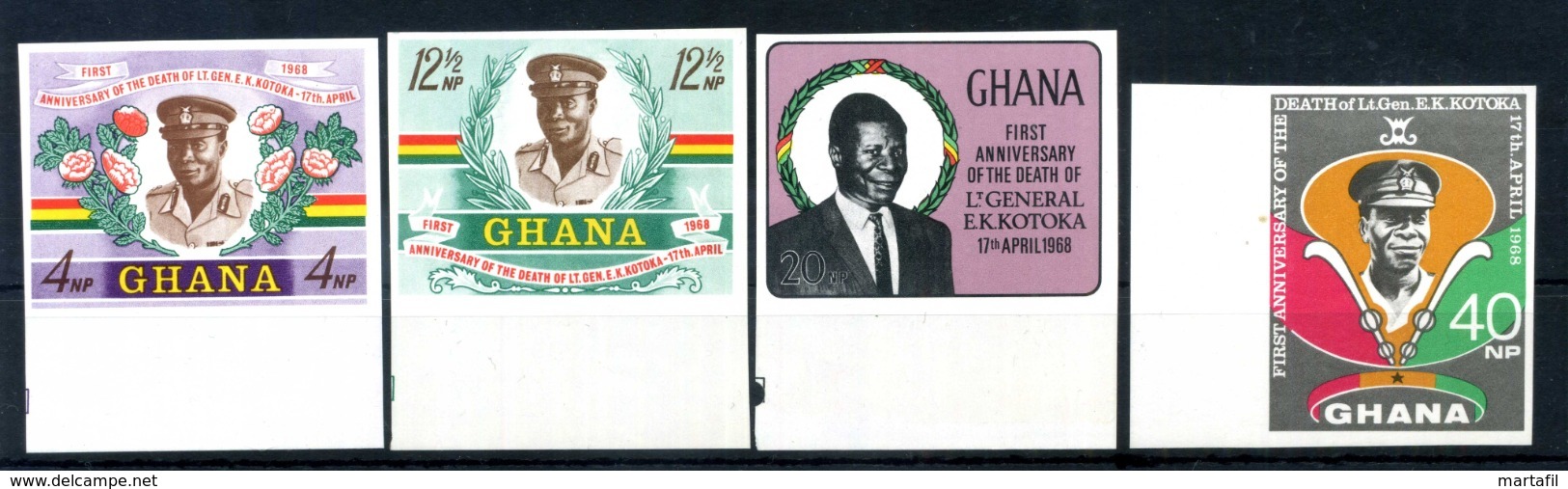 1968 GHANA SET MNH ** Imperf. - Ghana (1957-...)