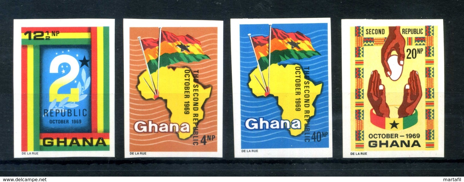 1969 GHANA SET MNH ** Imperf. - Ghana (1957-...)