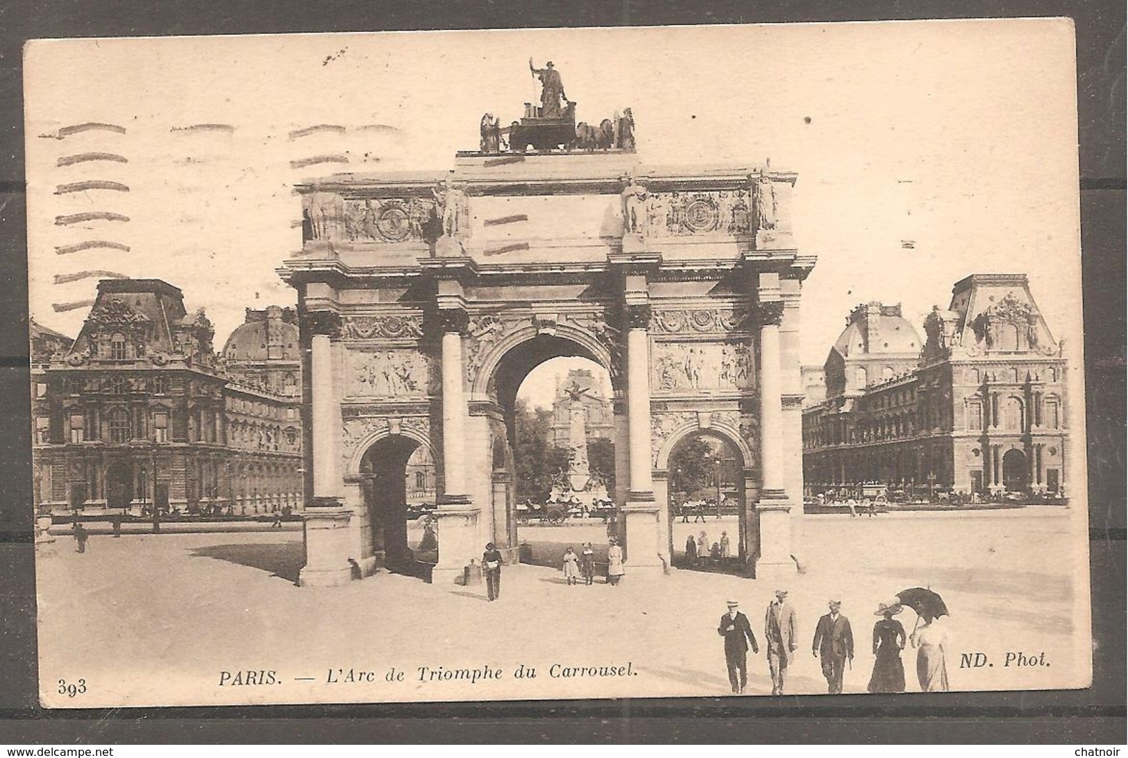 Carte Postale  PARIS  Arc De Triomphe  10 C  Semeuse Oblit  PARIS  1916 Pour  La BELGIQUE  + Poste Militaire Belgique - Altri & Non Classificati