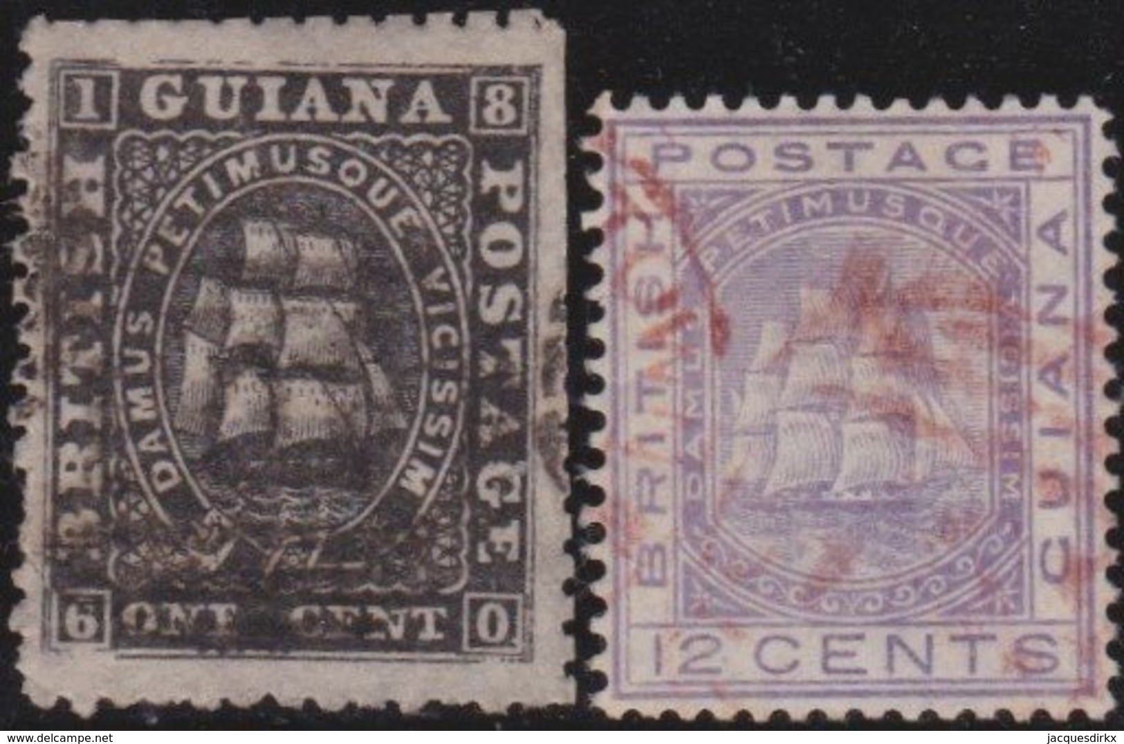 British Guiana     .    SG   .   2 Stamps   .      O    .   Cancelled    .   /   .   Gebruikt - Guyana Britannica (...-1966)