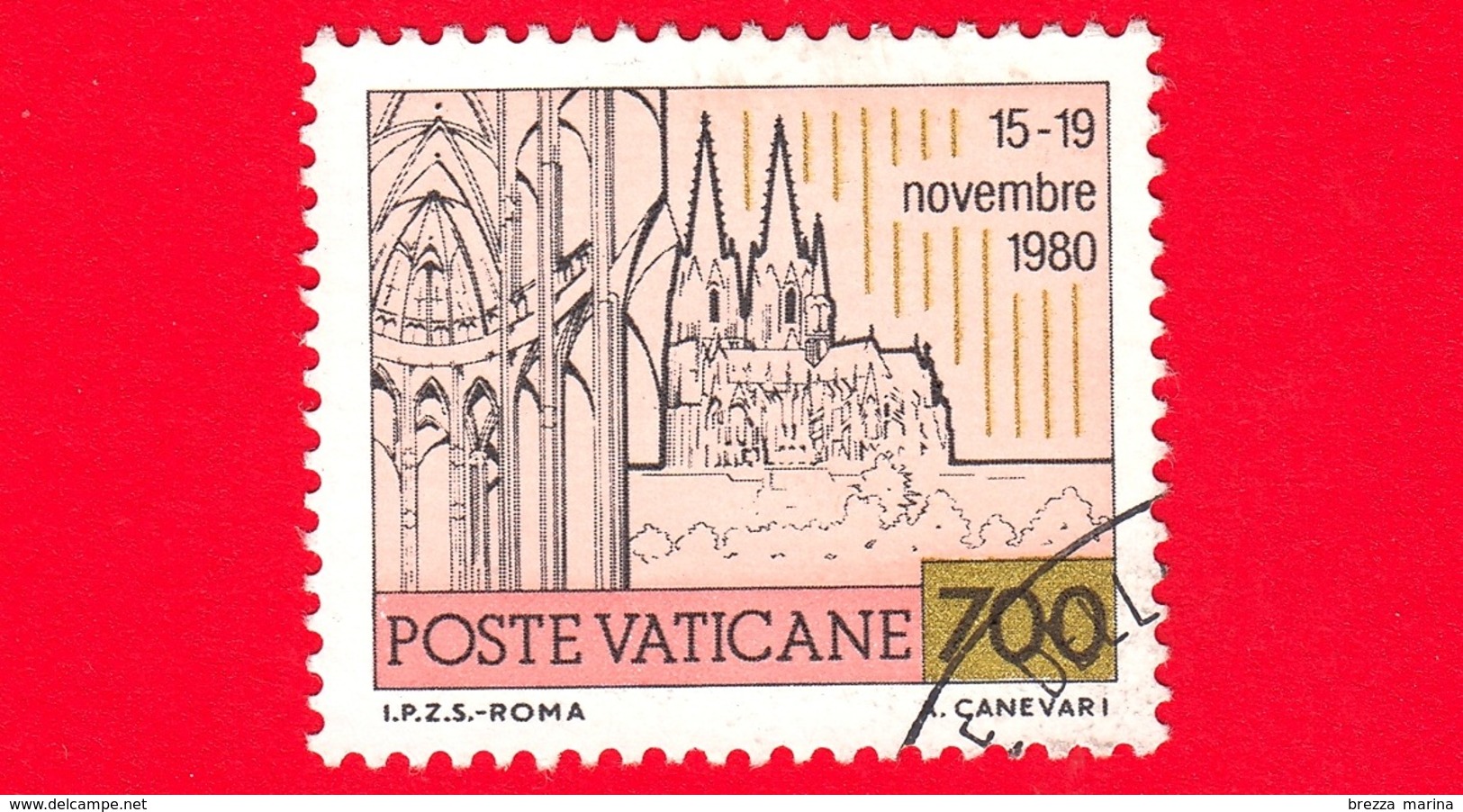 VATICANO  - USATO - 1981 - Viaggi Di Giovanni Paolo II Nel 1980 - Viaggio In Germania - 700 - Used Stamps