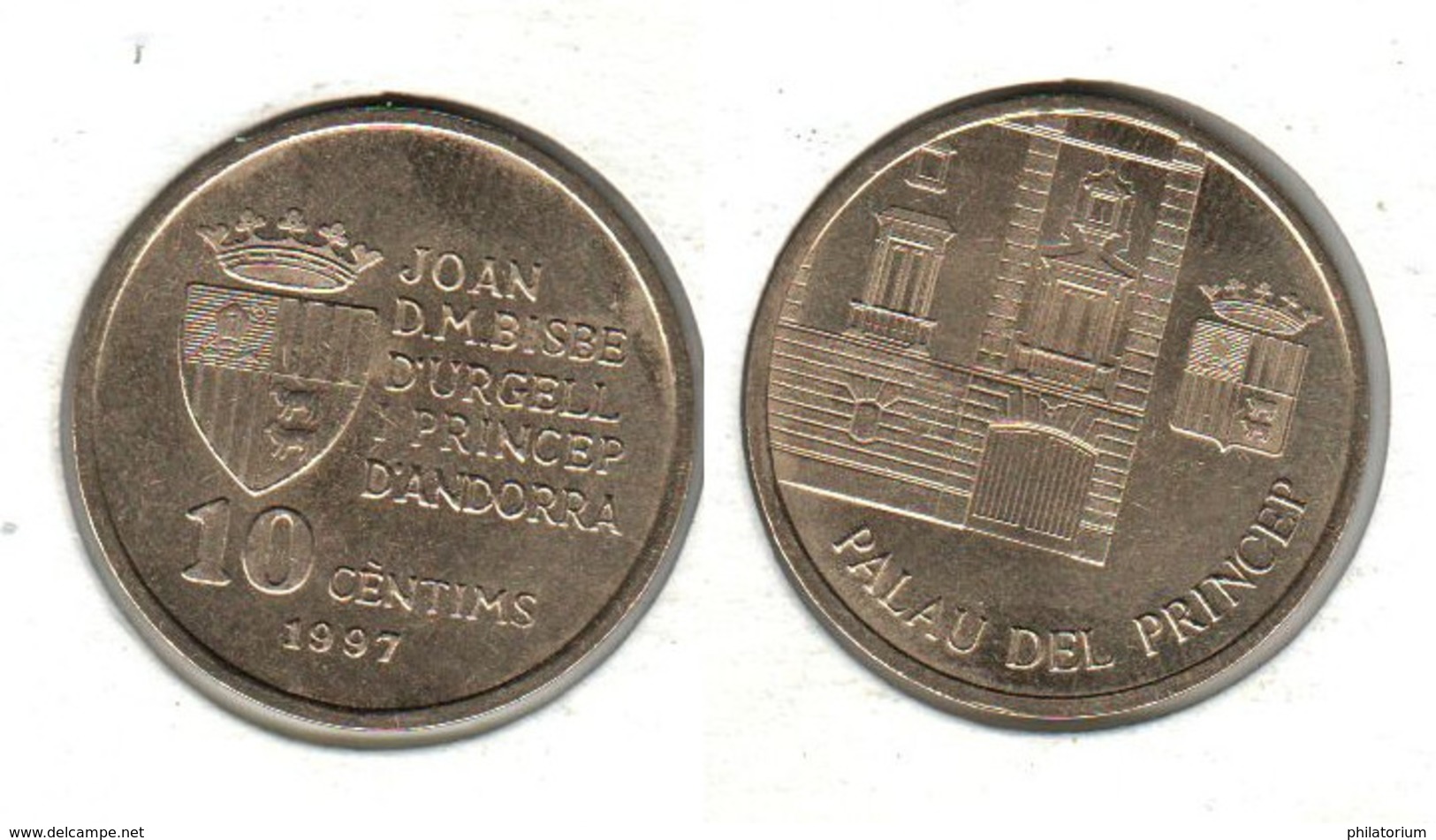 ANDORRE 10 Centims 1997  10c - Andorre