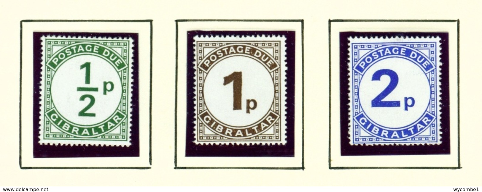 GIBRALTAR  -  1971 Postage Due Set Unmounted/Never Hinged Mint - Gibraltar