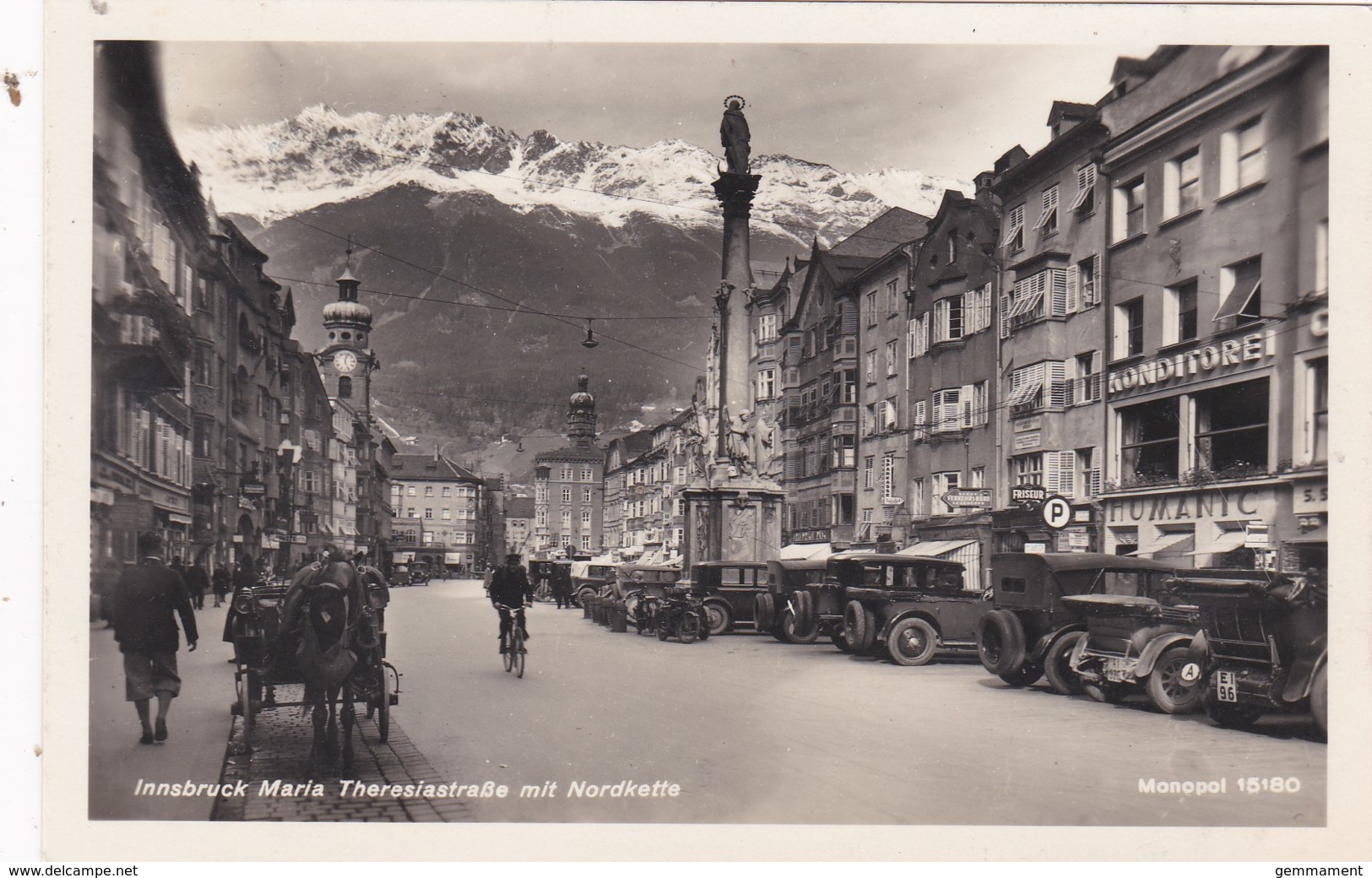 INNSBRUCK MARIA THERESIASTRABE MIT NORDKETTE - Innsbruck