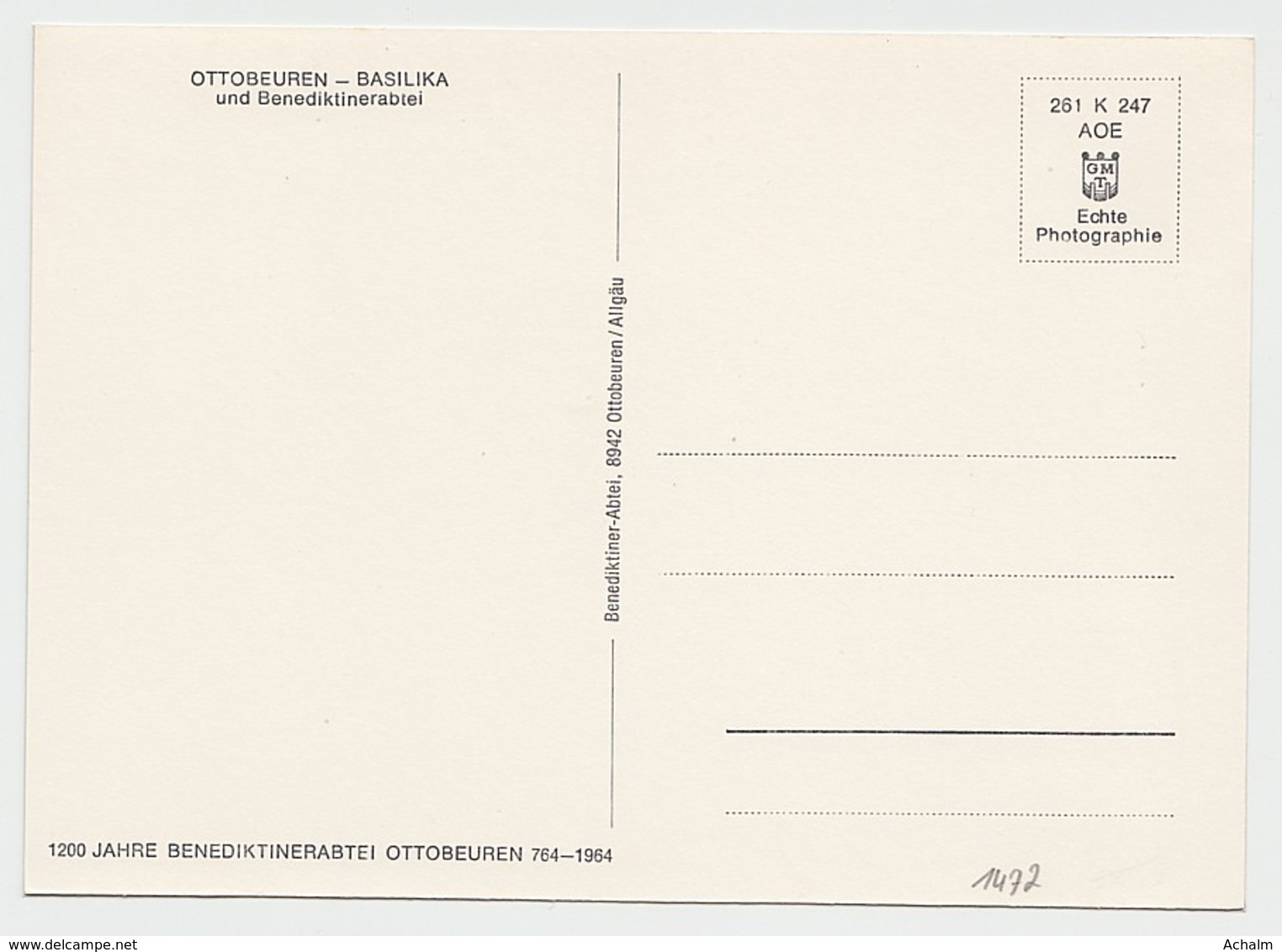 Ottobeuren - Basilika Und Benediktinerabtei - Lkr. Unterallgäu (Mindelheim) - Mindelheim