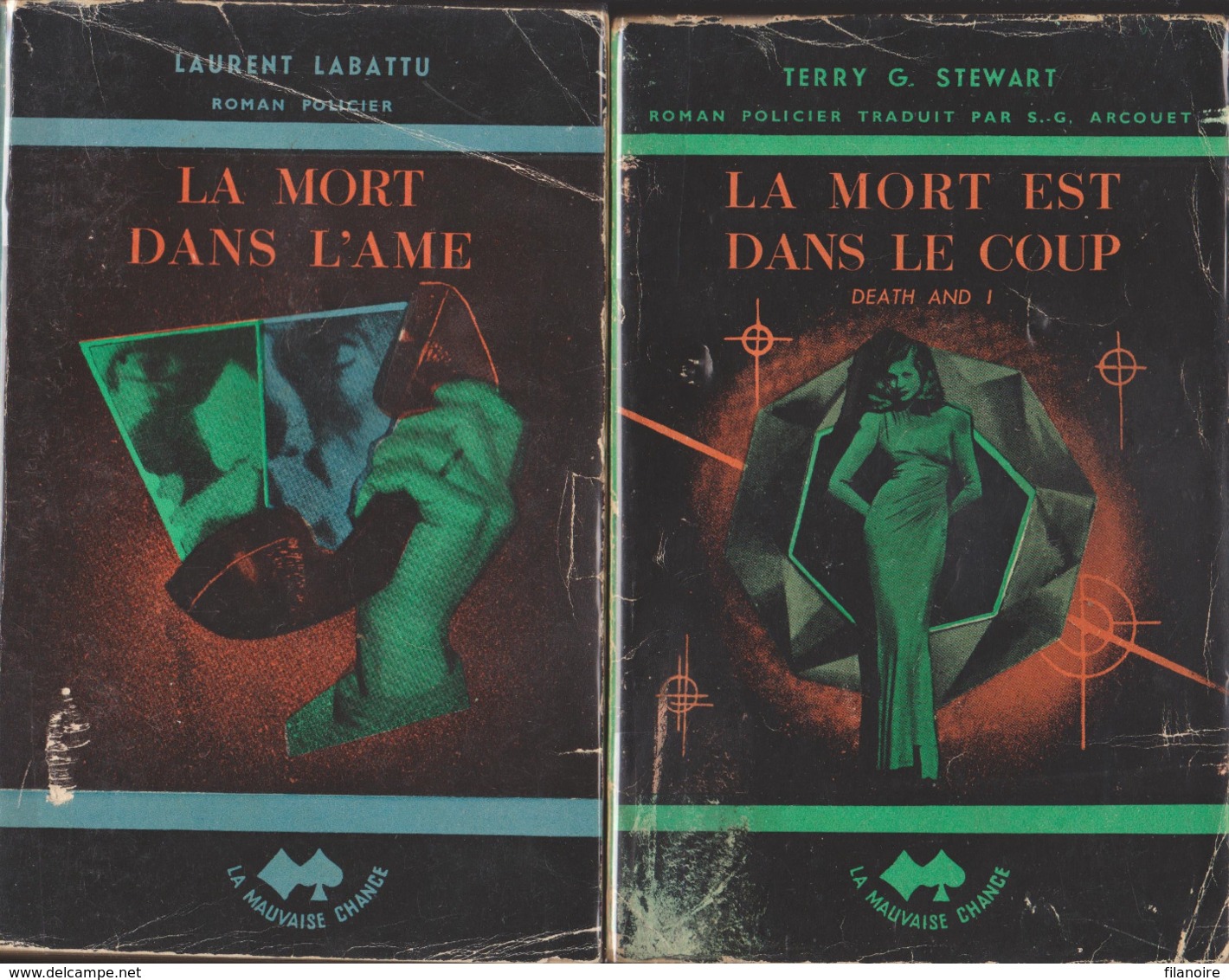LOT 2 La Mauvaise Chance / Ed. Le Portulan - Lot De 13 Volumes (1947/1950) - Loten Van Boeken