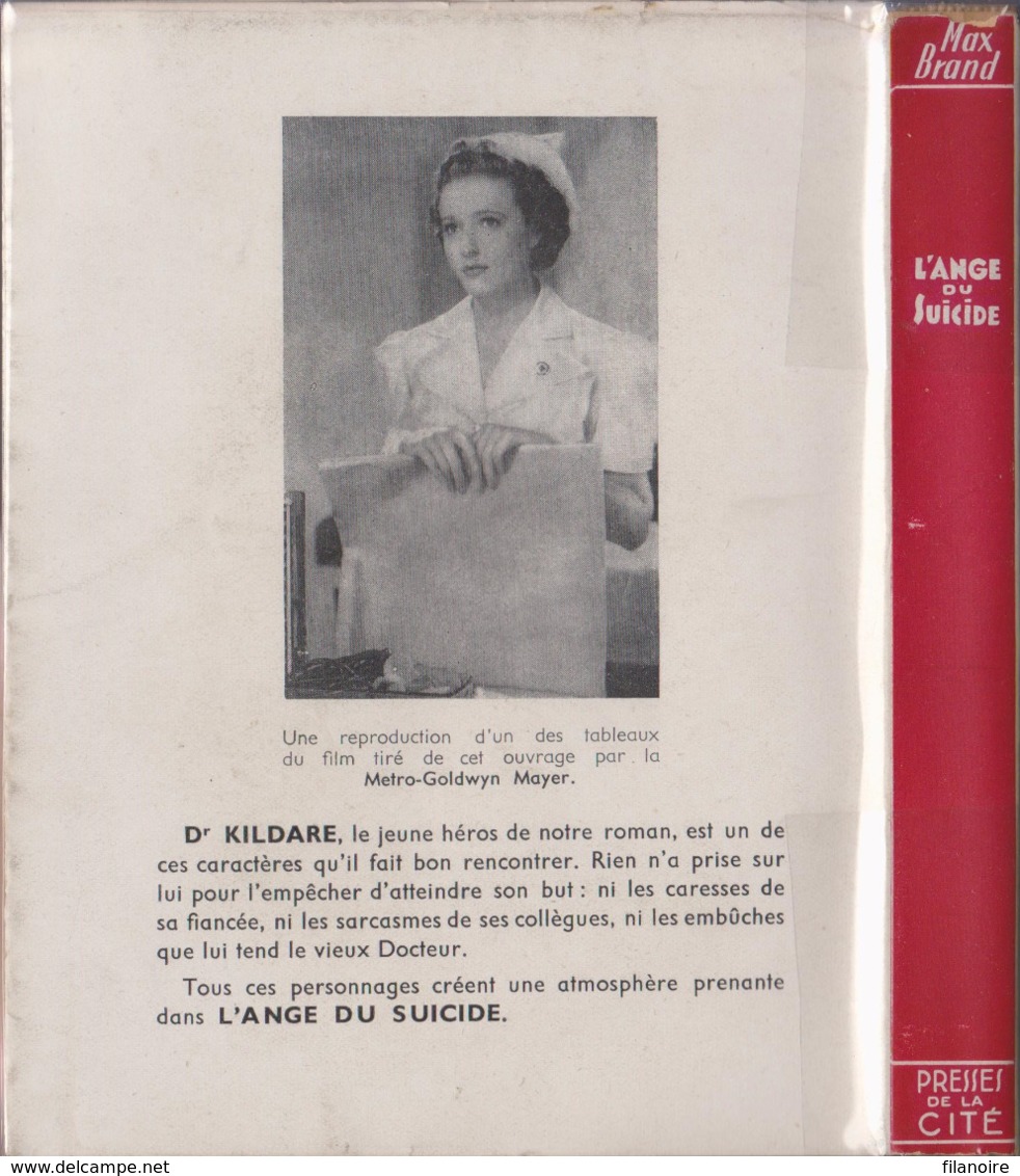 Max BRAND L’Ange Du Suicide Presses De La Cité Avec Sa Jaquette (EO, 1946) - Presses De La Cité