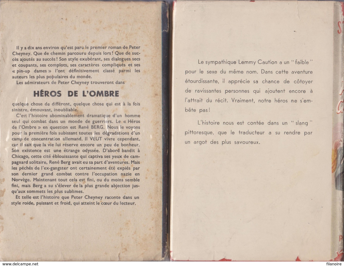 Peter CHENEY On Ne S’embête Pas + Héros De L’ombre (1947/1949) - Presses De La Cité
