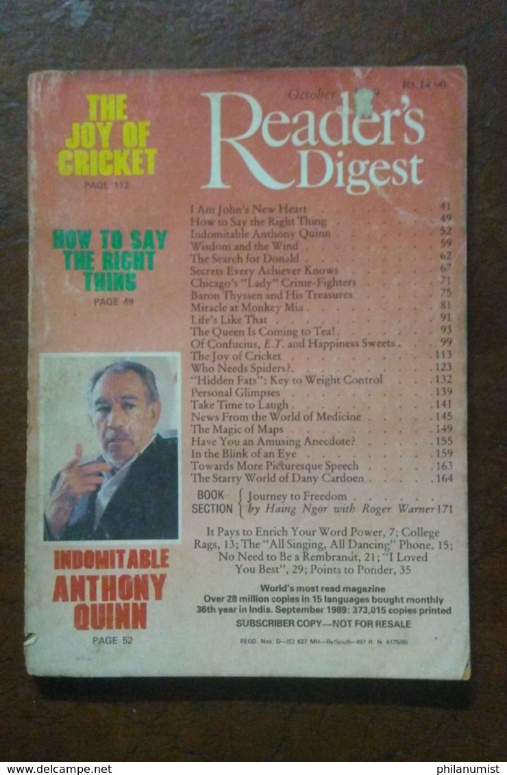 10 READER'S DIGEST INDIA BOOKS 1990's BACK ISSUES LOOK !! - Otros & Sin Clasificación