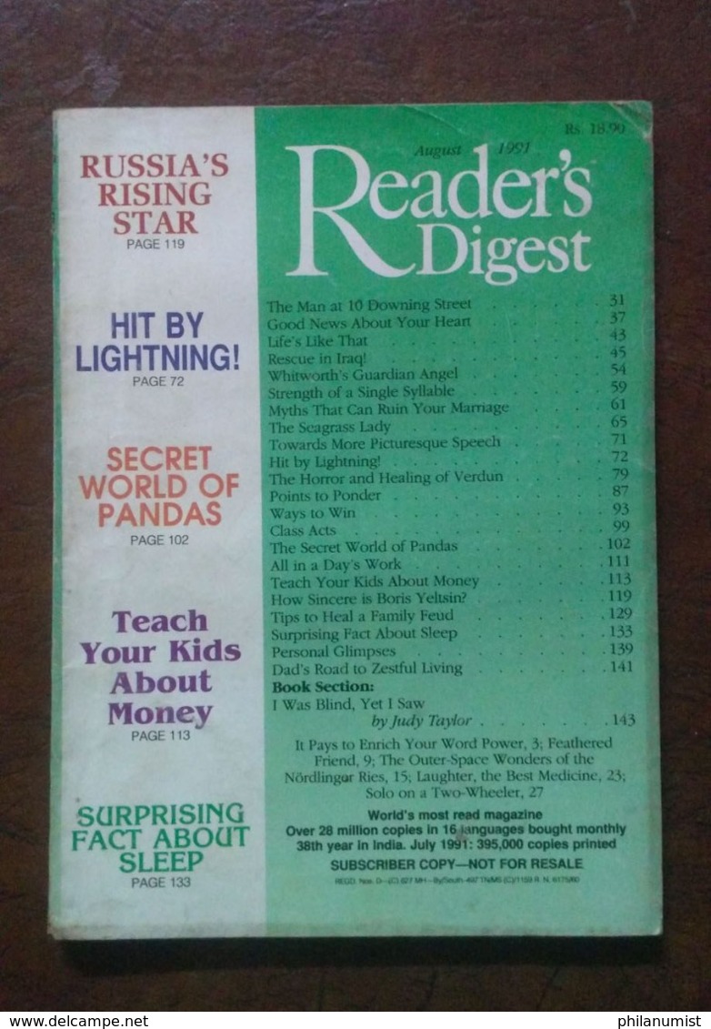 10 READER'S DIGEST INDIA BOOKS 1990's BACK ISSUES LOOK !!