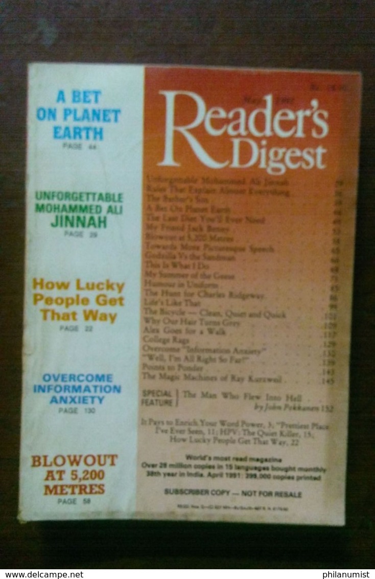 10 READER'S DIGEST INDIA BOOKS 1990's BACK ISSUES LOOK !!
