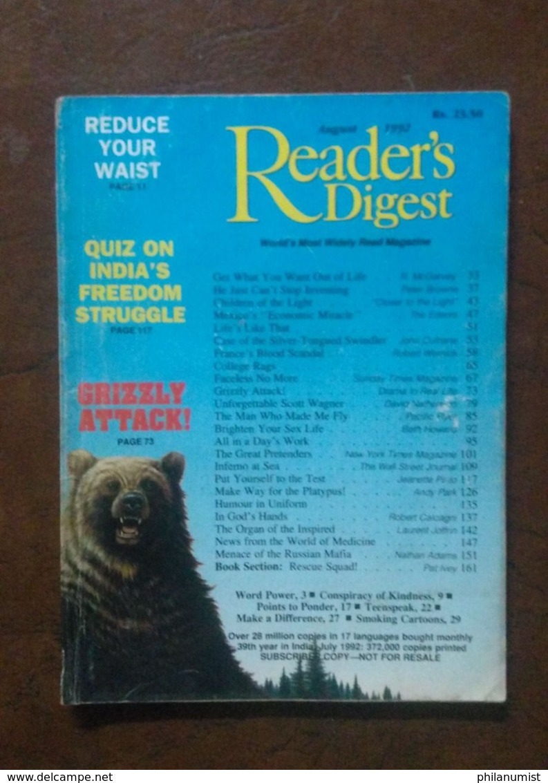 10 READER'S DIGEST INDIA BOOKS 1990's BACK ISSUES LOOK !!