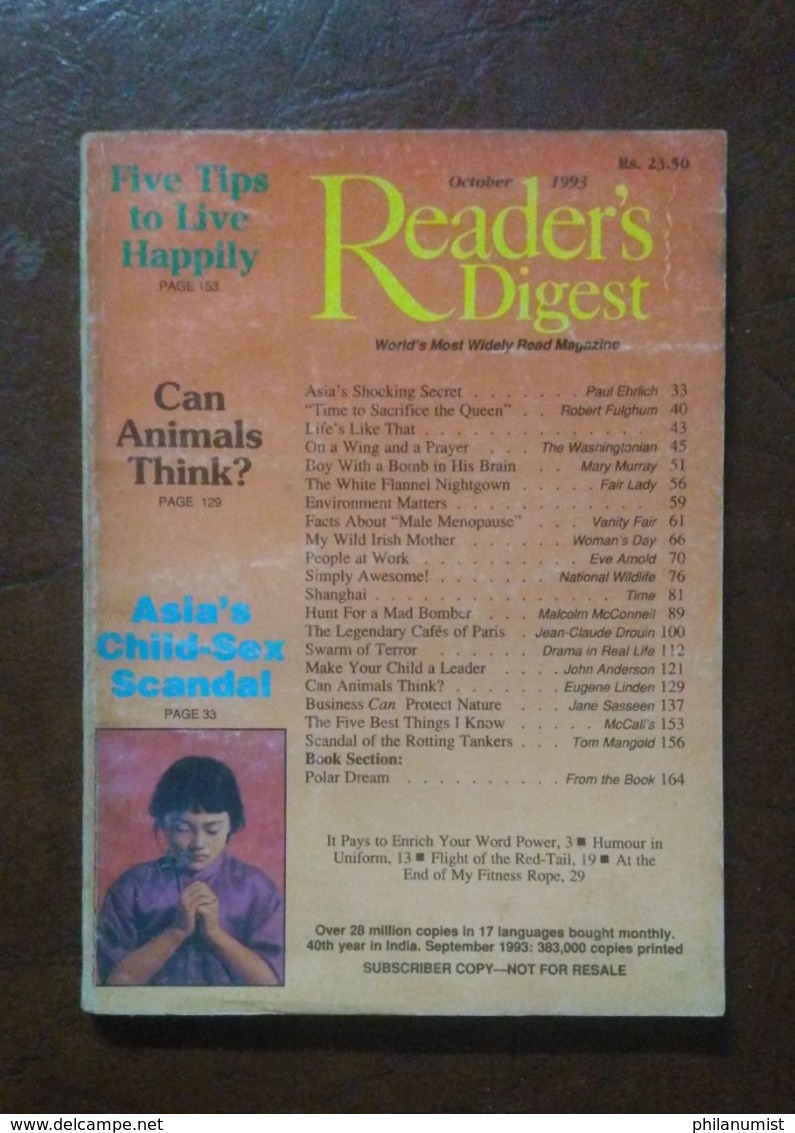 10 READER'S DIGEST INDIA BOOKS 1990's BACK ISSUES LOOK !!