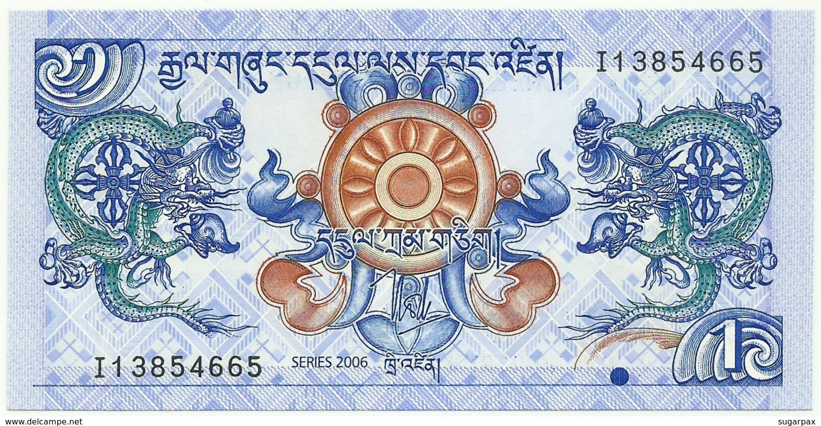 Bhutan - 1 Ngultrum - 2006 - Unc. - Pick 27.a -  Serie I1 - Bhoutan