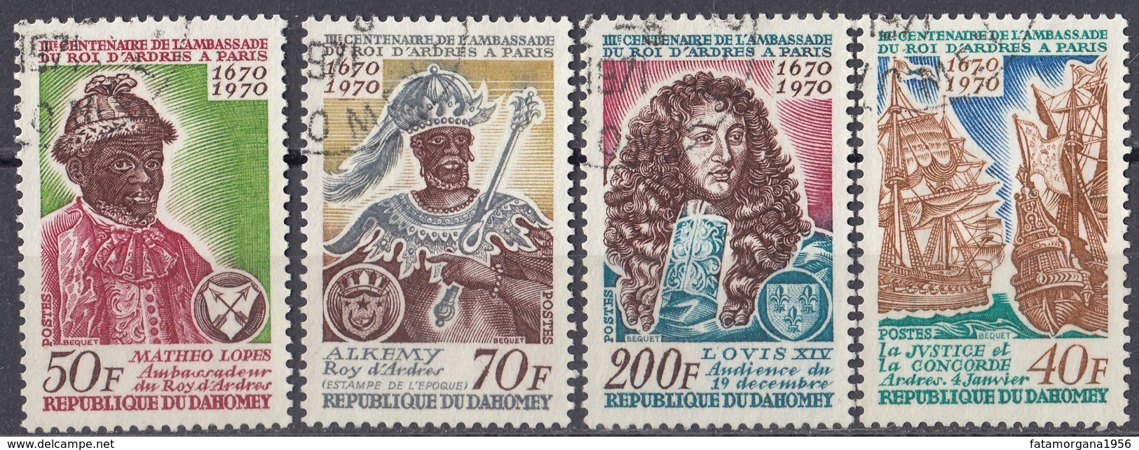 DAHOMEY - 1970 - Serie Completa Formata Da 4 Valori Usati: Yvert 291/294. - Benin - Dahomey (1960-...)