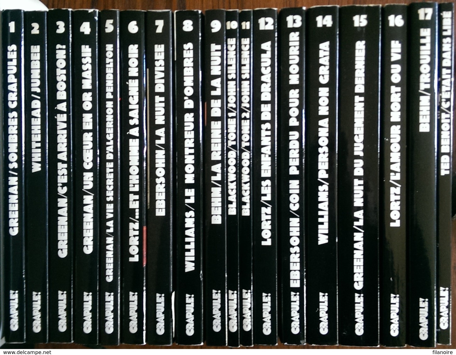 Sombre Crapule Collection complète 18 volumes (EO, 1988/1990) Comme neuf ! Edité à 3000 exemplaires !