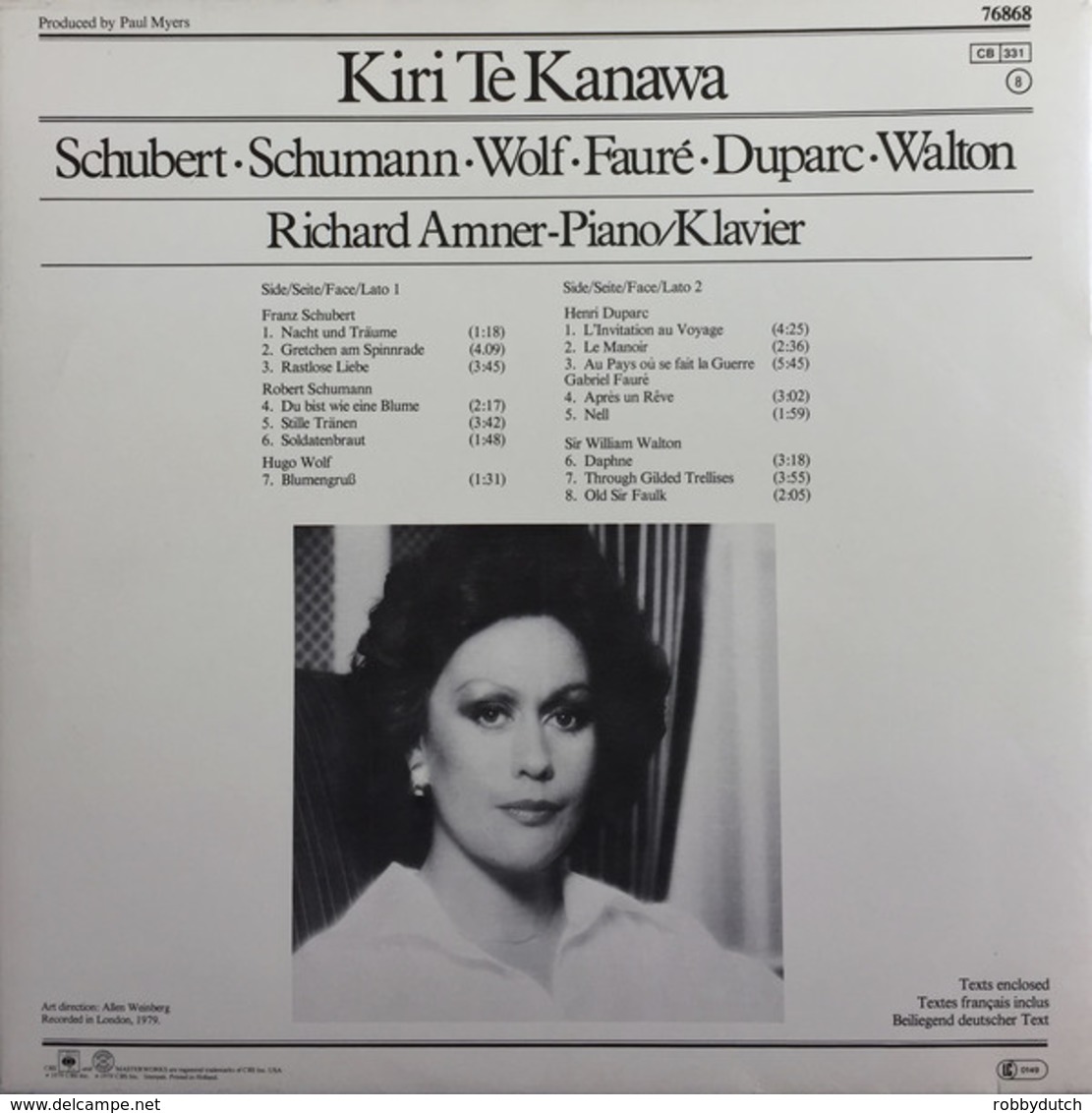 * LP *   RECITAL - KIRI TE KANAWA - Classical