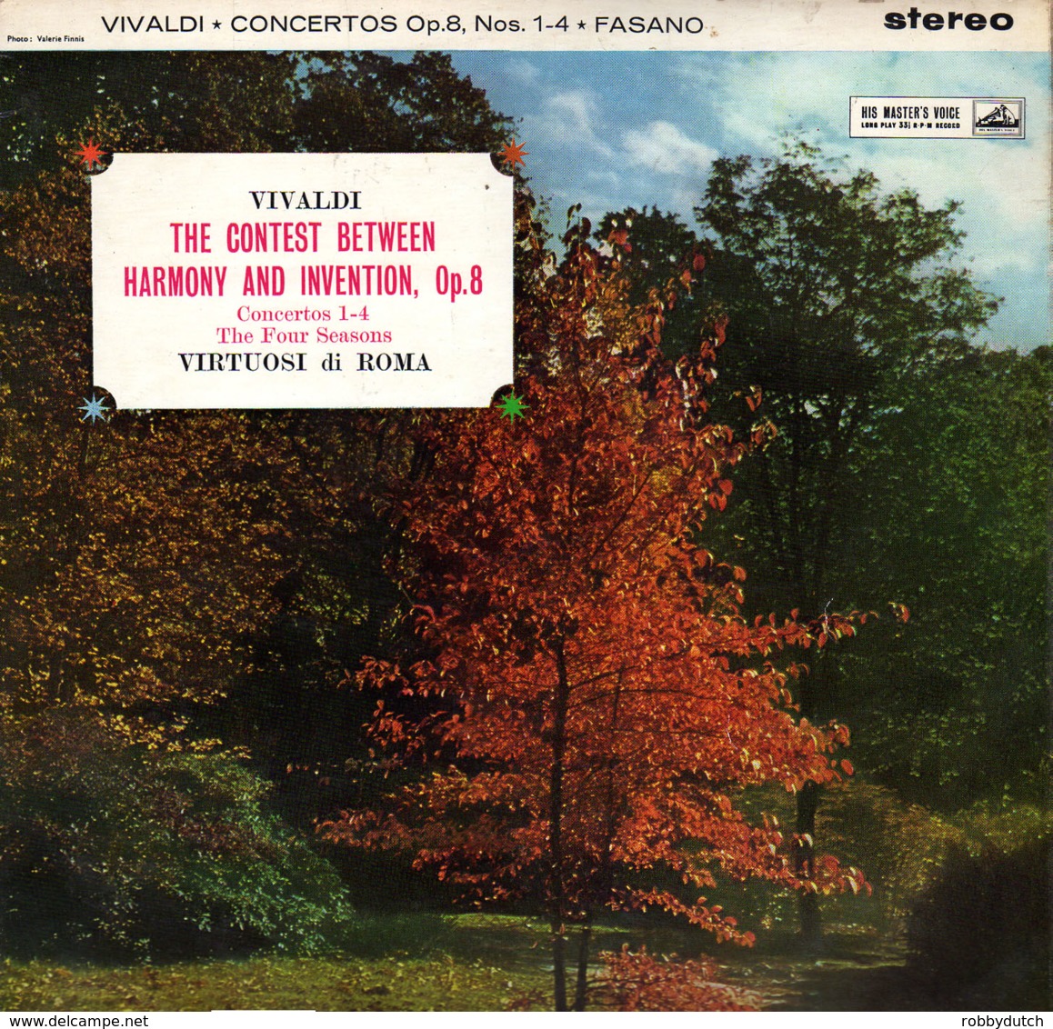 * LP *   VIVALDI: THE CONTEST BETWEEN HARMONY AND INVENTION Op.8 (The 4 Seasons) - VIRTUOSI DI ROMA - Classical