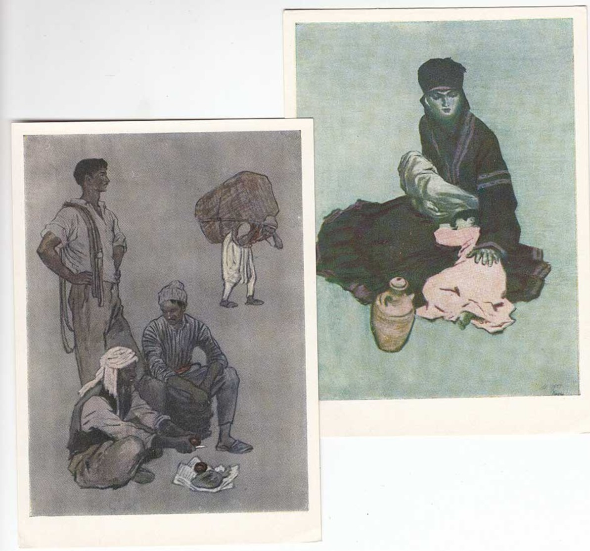 Série Complète De Morceaux De Livret Egypte Liban Syrie Peintures D'artistes Vereisko - Liban