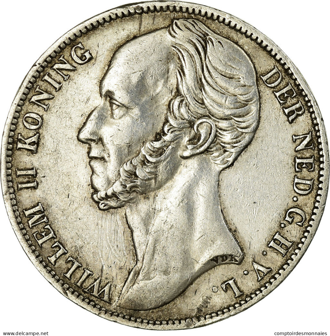 Monnaie, Pays-Bas, William II, Gulden, 1848, Utrecht, TTB, Argent, KM:66 - 1840-1849 : Willem II