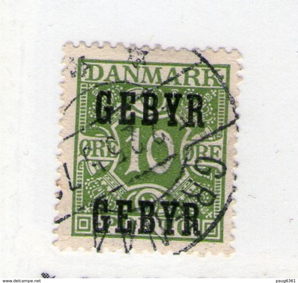 DANEMARK 1923 TAXE  YVERT N°19 OBLITERE - Segnatasse