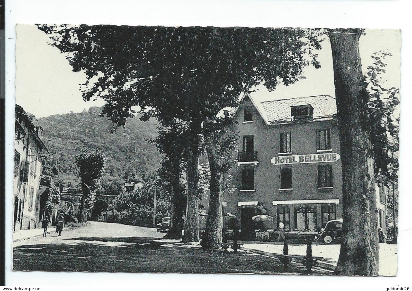 Ax Les Thermes Hotel Bellevue Route De Chioula , Cpsm Taille Cpa 9x14 - Ax Les Thermes