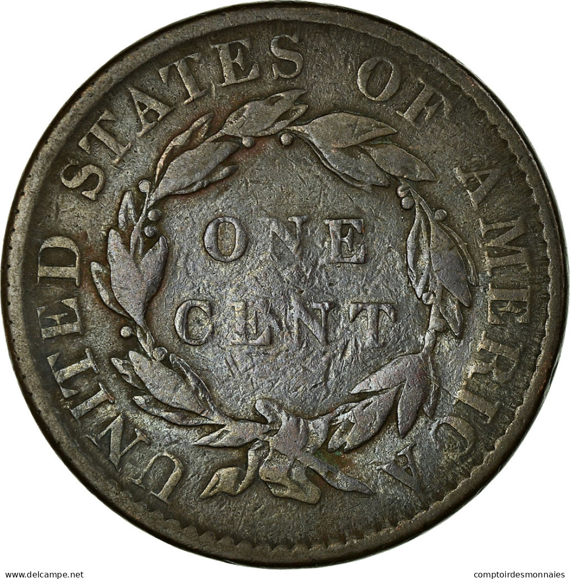 Monnaie, États-Unis, Coronet Cent, Cent, 1819, U.S. Mint, Philadelphie, B+ - 1816-1839: Coronet Head (Tête Couronnée)