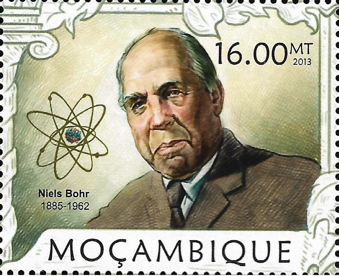 Mozambique Niels Bohr Nobel Prize Physics Denmark 1v Stamp MNH Michel:6400 - Other & Unclassified