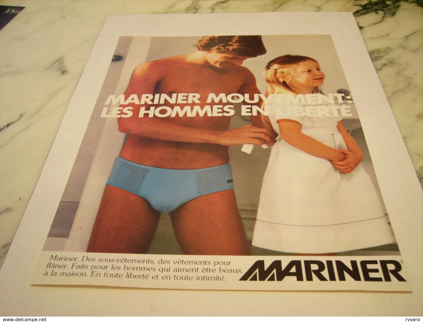 ANCIENNE PUBLICITE HOMME LIBERTE LES SLIPS  MARINER 1978 - Other & Unclassified