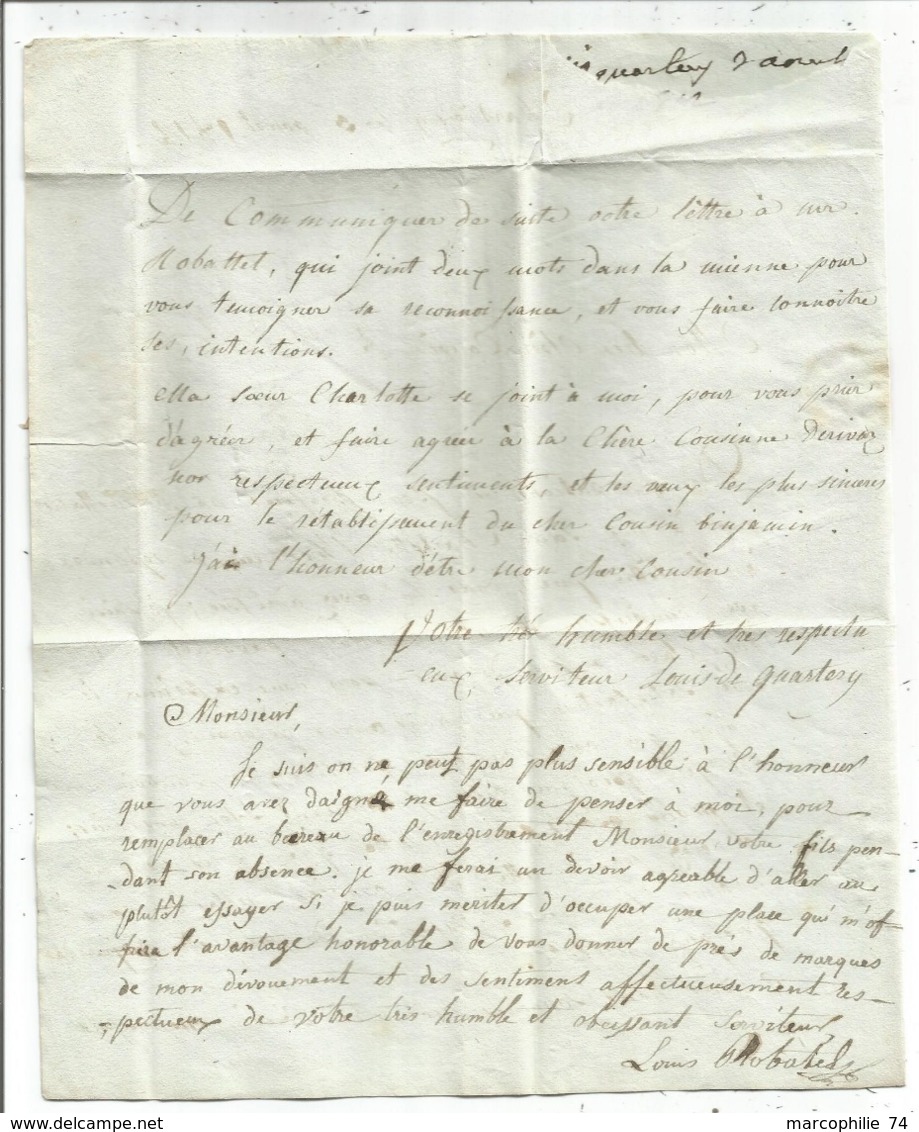 MARQUE CONQUIS 127 MARTIGNY 1812 LETTRE POUR ST MAURICE VALAIS COTE 450€ - 1792-1815: Veroverde Departementen