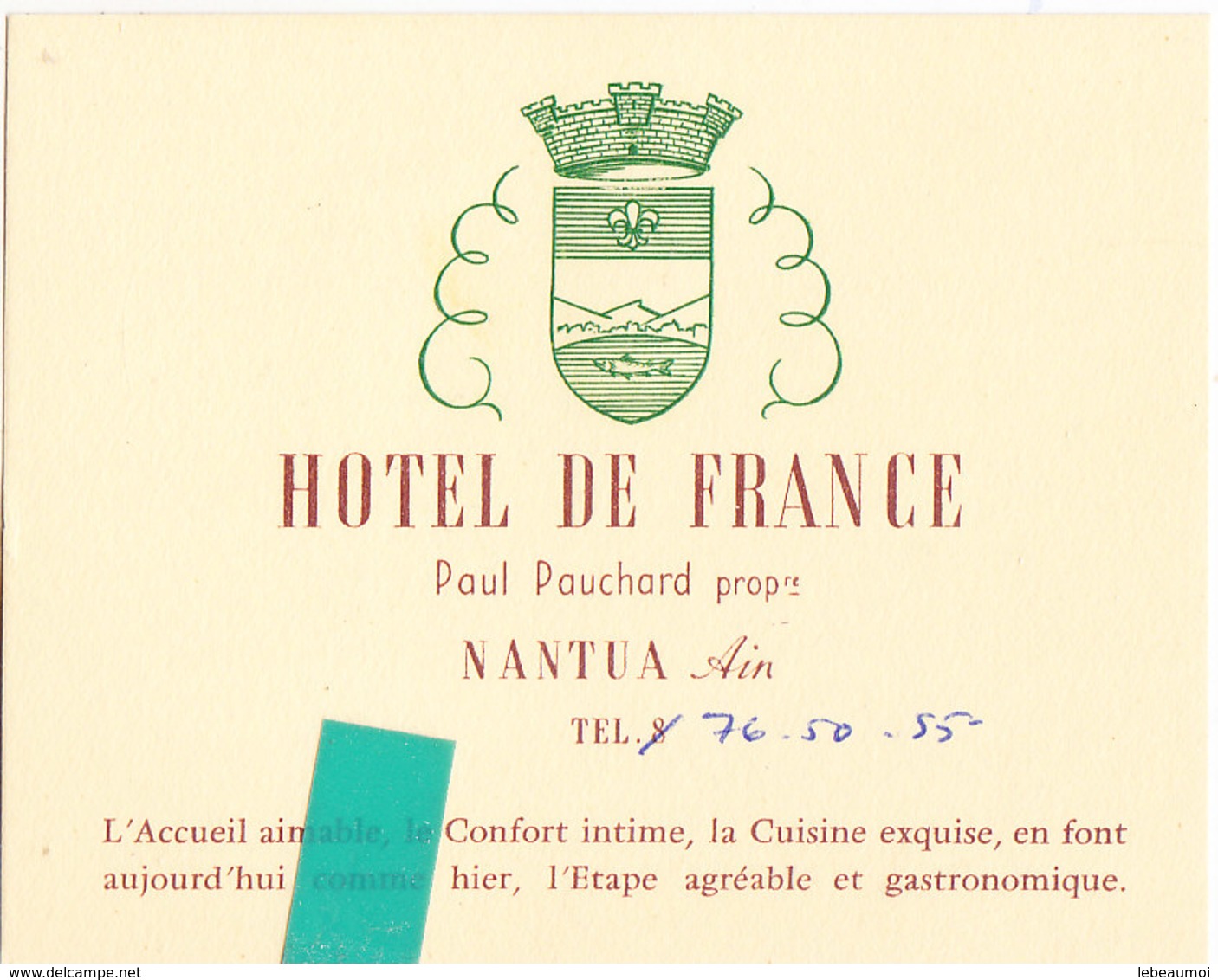 Moy-  01 Ain  Carte De Visite  NANTUA , - Nantua