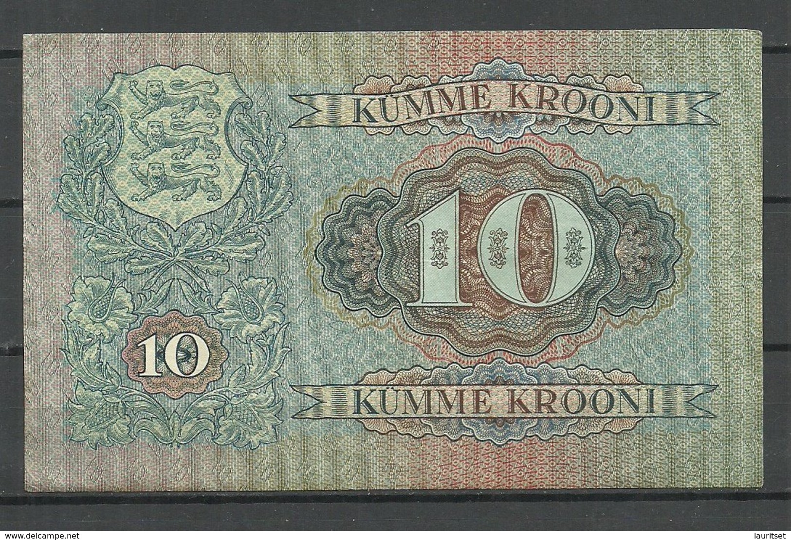 Estland Estonia 1928 Bank Note Banknote 10 Krooni 1928 - Estonia