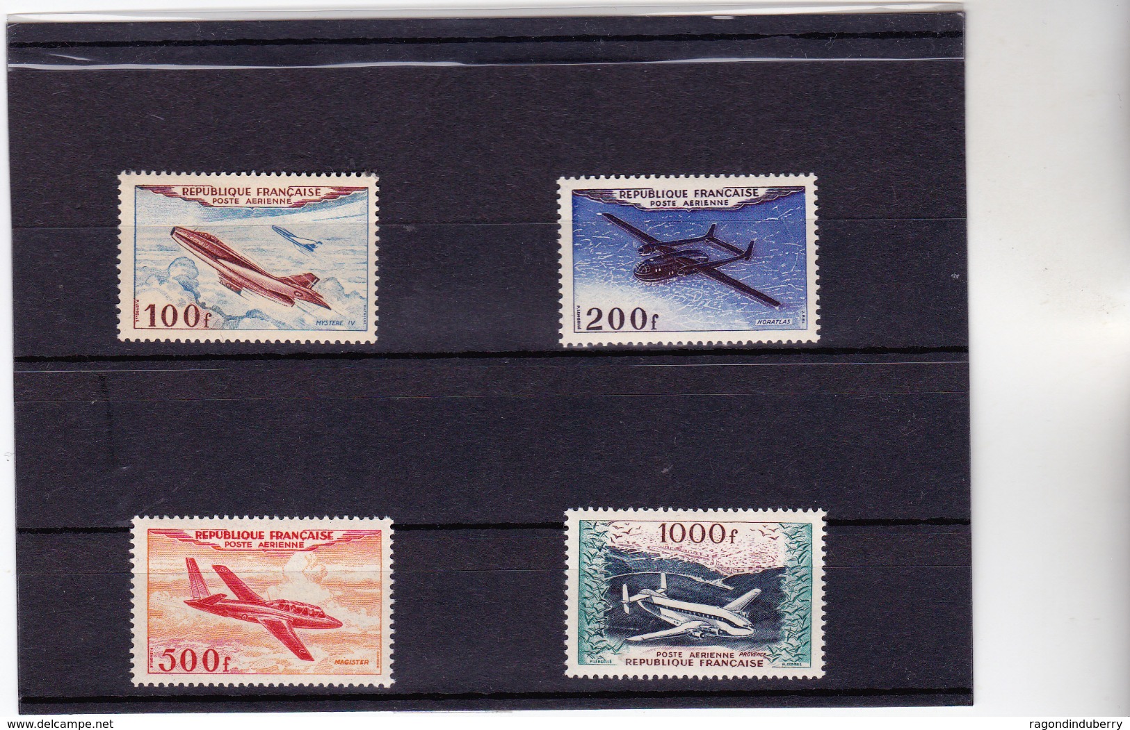 FRANCE POSTE AERIENNE 1954 - N° 30 à 33 - NEUFS Parfait état (scan Recto Verso) Priix Fixe Port Gratuit En Suiv COTE 400 - 1927-1959 Mint/hinged