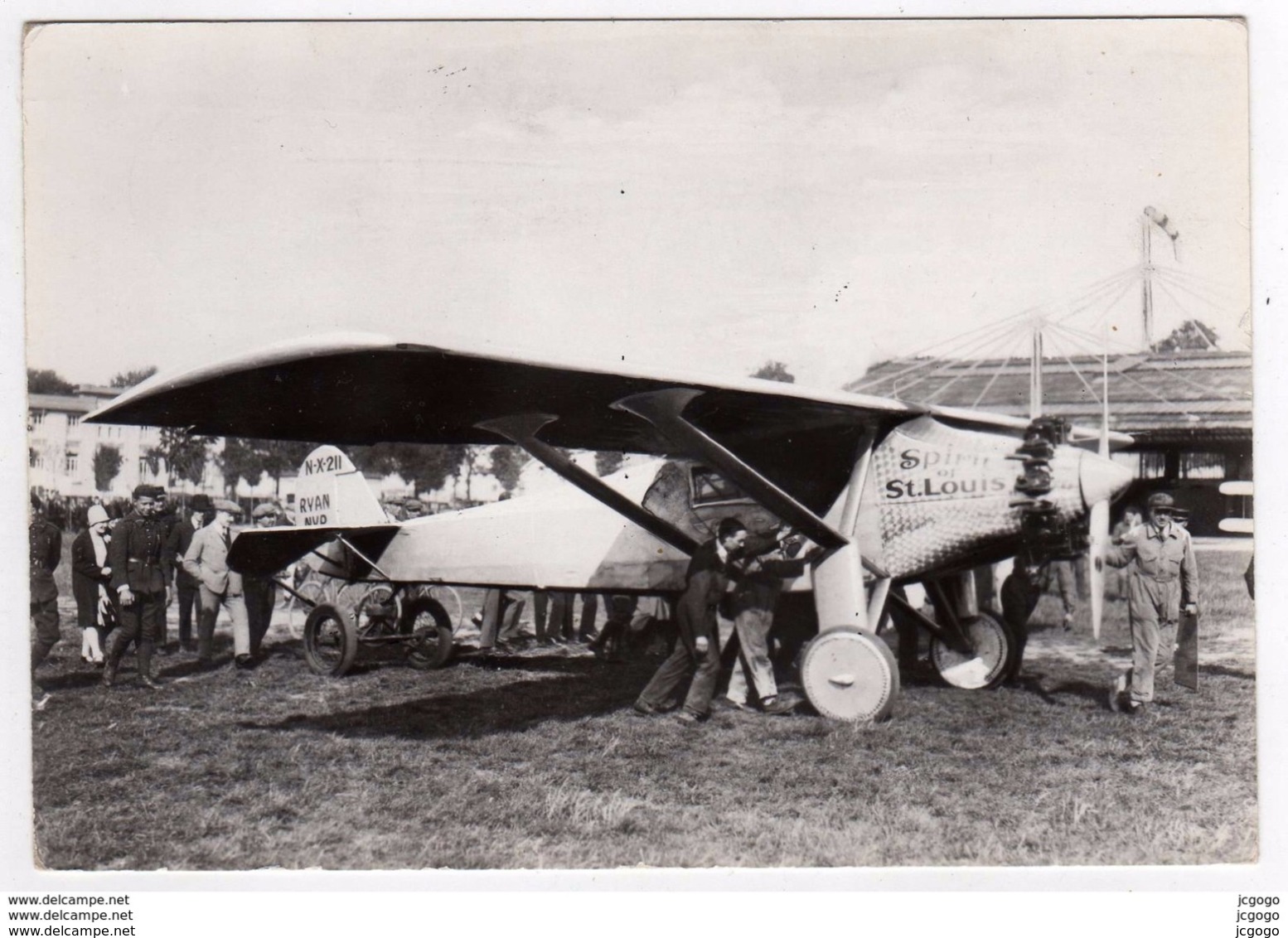 AVIATION  U.S.A 1927 Ryan "Spirit Of Saint-Louis" Vol De Lindberg Le 21 Mai 1927. Carte Photo PUB Transfusine - 1919-1938: Entre Guerres