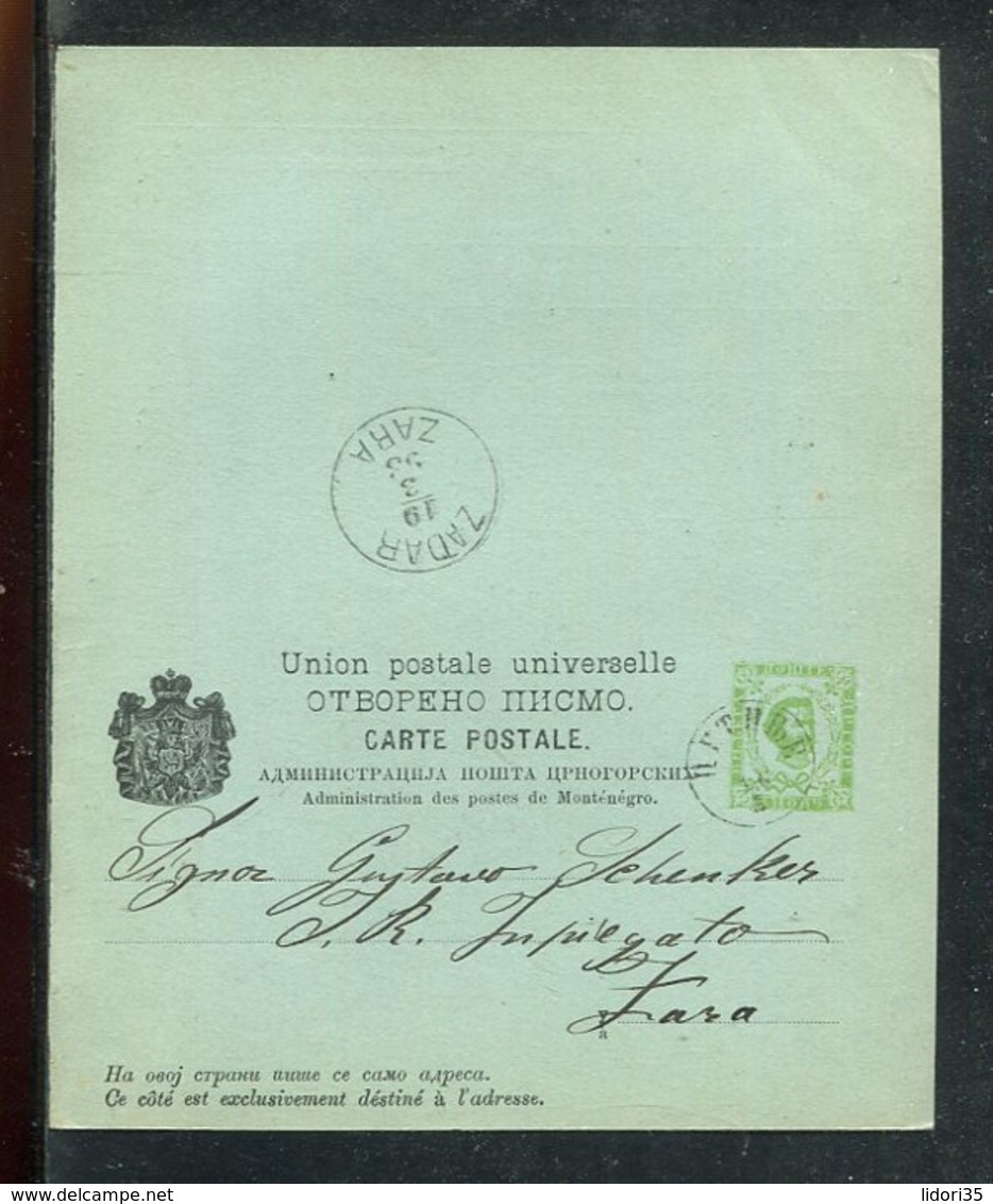 Montenegro / 1892 / Postkarten Mit Antwortteil Mi. P 10 Und P 11 O (0143) - Montenegro