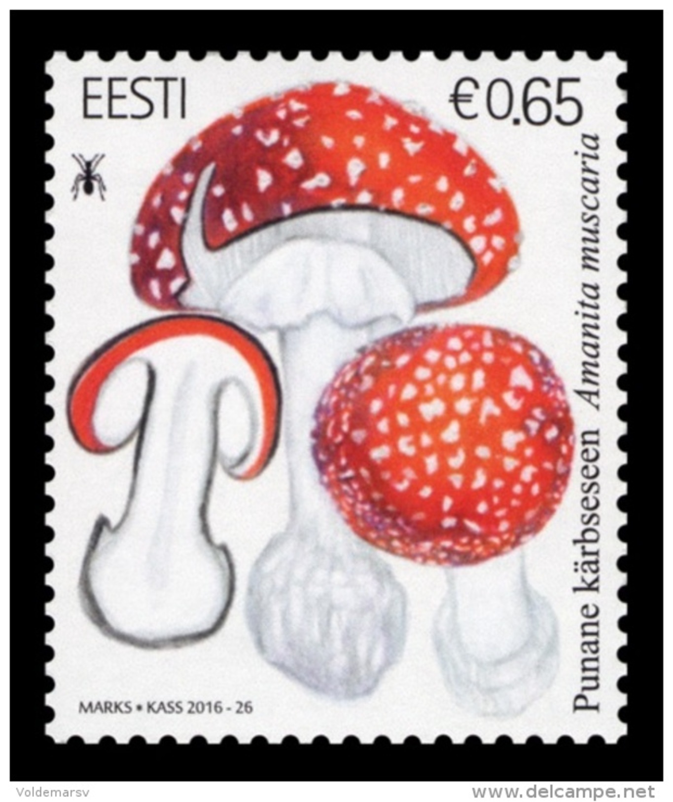 Estonia 2016 Mih. 871 Flora. Mushrooms. Fly Agaric MNH ** - Estonia