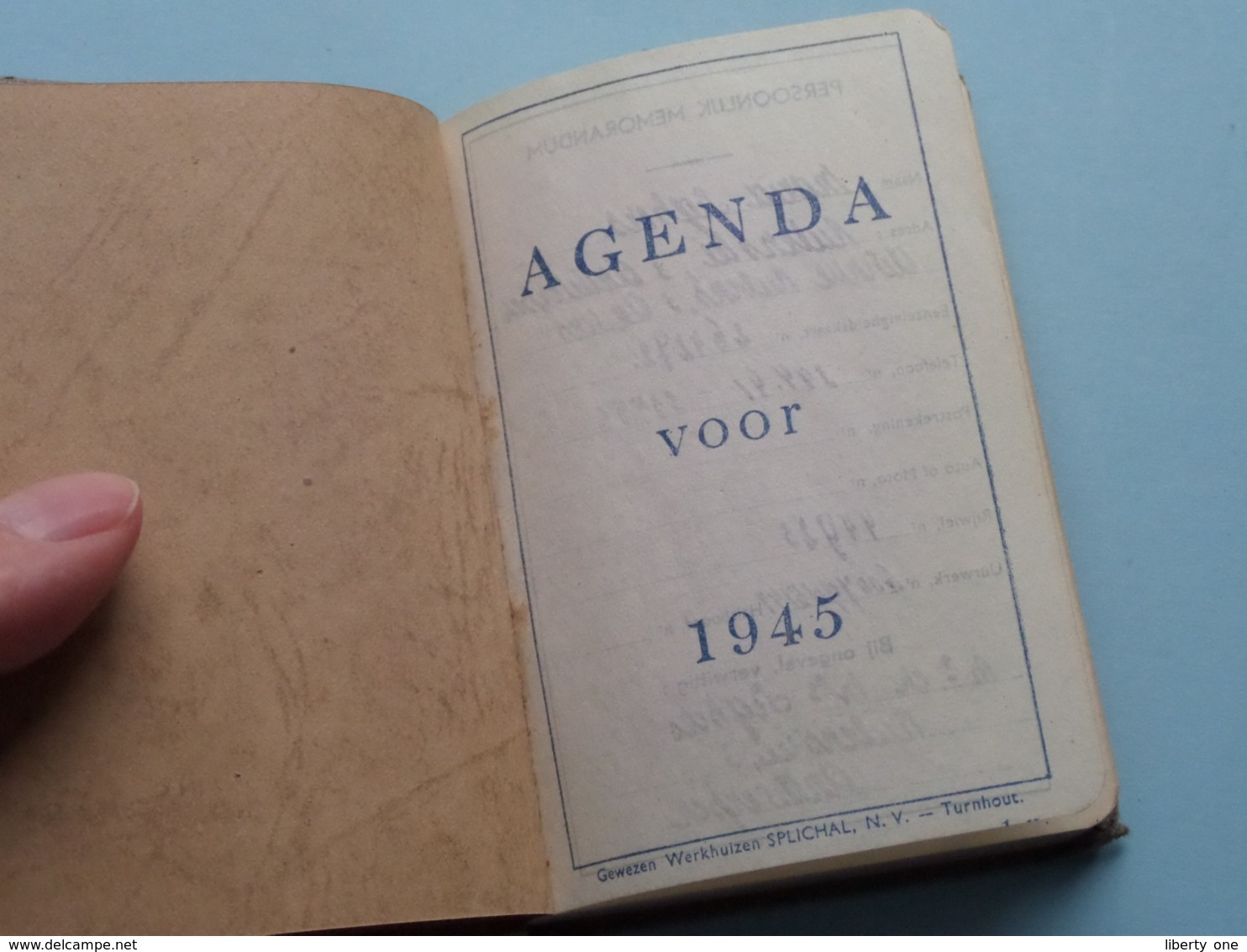 AGENDA 1945 > Maria SEGHERS Anvers Rubenslei Antwerpen ( Gebruikt >>>> ZIE / Voir Photo ) Gebeurtenissen OORLOG ! - 1939-45