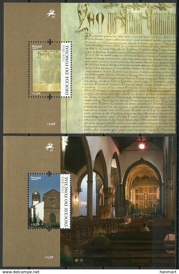 Madeira 2014 Mi Bl 59-60 MNH ( ZE1 MDRbl59-60dav100D ) - Christianity