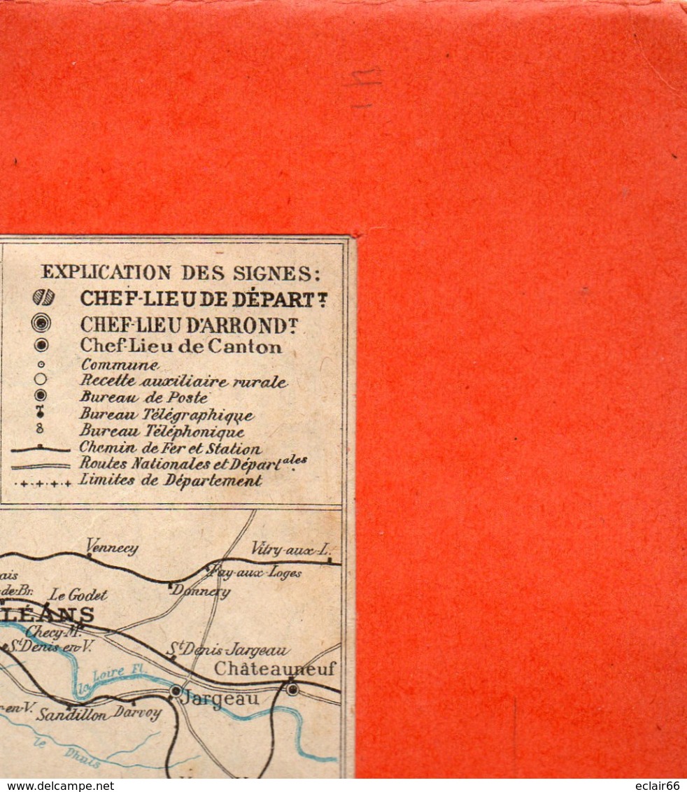 2 Cartes Télégraphique Téléphonique Des Chemins De Fer Dépt 44 LOIRE-INFERIEURet43 Hte-LOI Année 1936 Collée Recto Verso - Europe