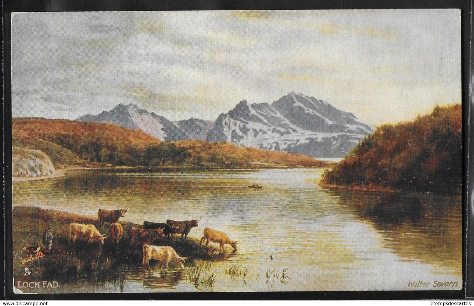 REPRODUCTION ECOSSE - Loch Fad, Illustration - Bute