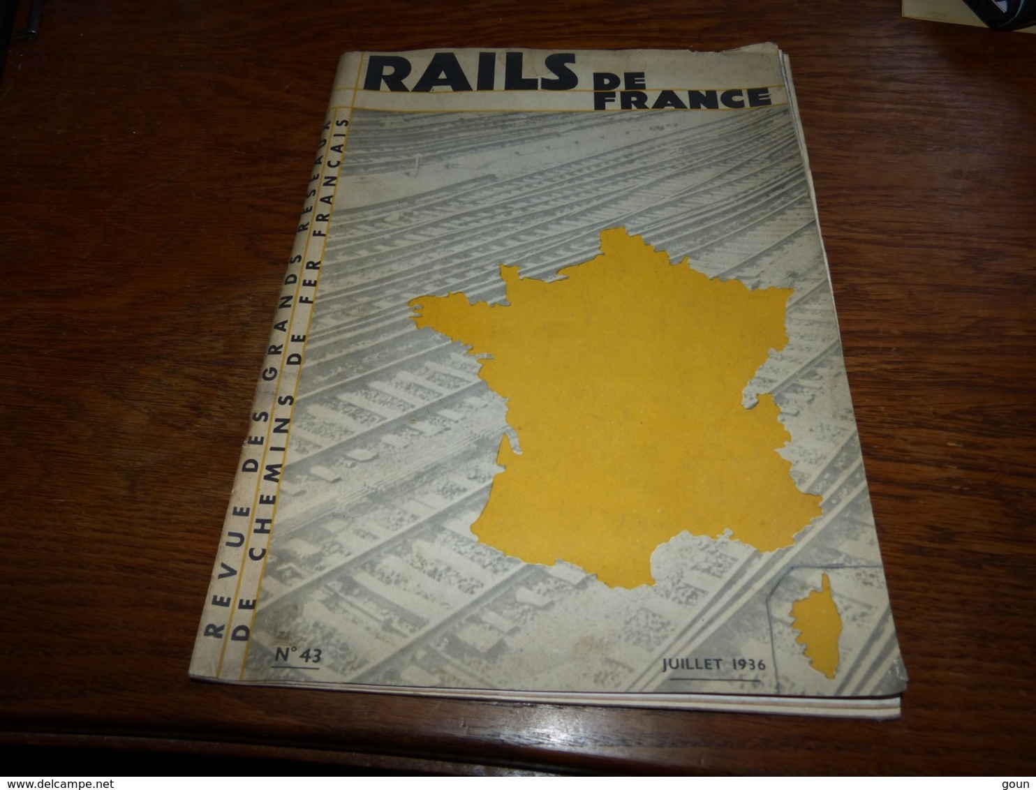 Revue Rails De France N°43 1936 Port De Dunkerque (souillé Par Les Années De Grenier ) - Unclassified