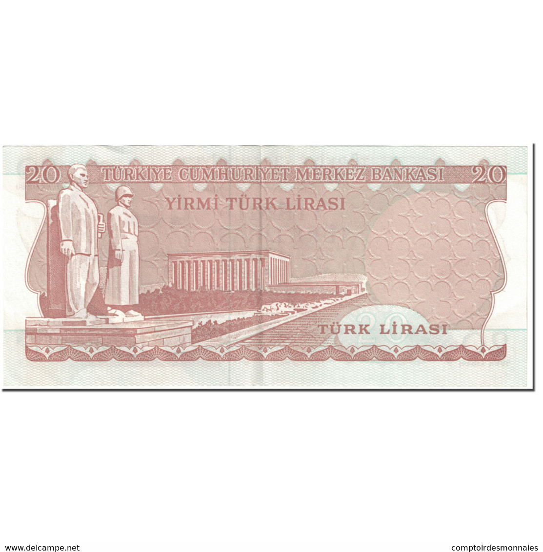 Billet, Turquie, 20 Lira, 1974, Old Date 1970-10-14, KM:187b, TTB - Turkey