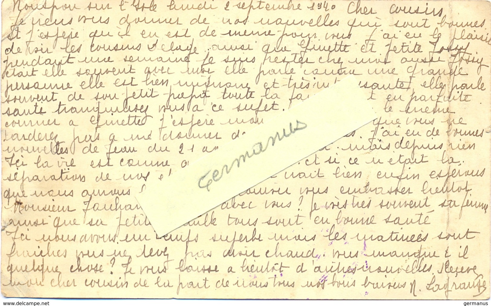 GUERRE 39-45  CP MONTPON S/L'ISLE DORDOGNE -> CAMP DE PRISONNIERS DE CHAUMONT CASERNE FOCH 2e Cie BLOC 12  + RETOUR - Guerra Del 1939-45