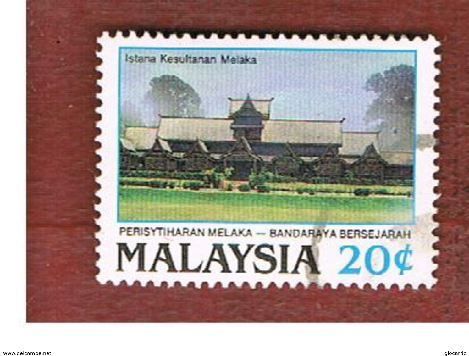 MALESIA (MALAYSIA)  -  SG 407  -   1989  MALACCA: SULTAN PALACE  -  USED ° - Maleisië (1964-...)