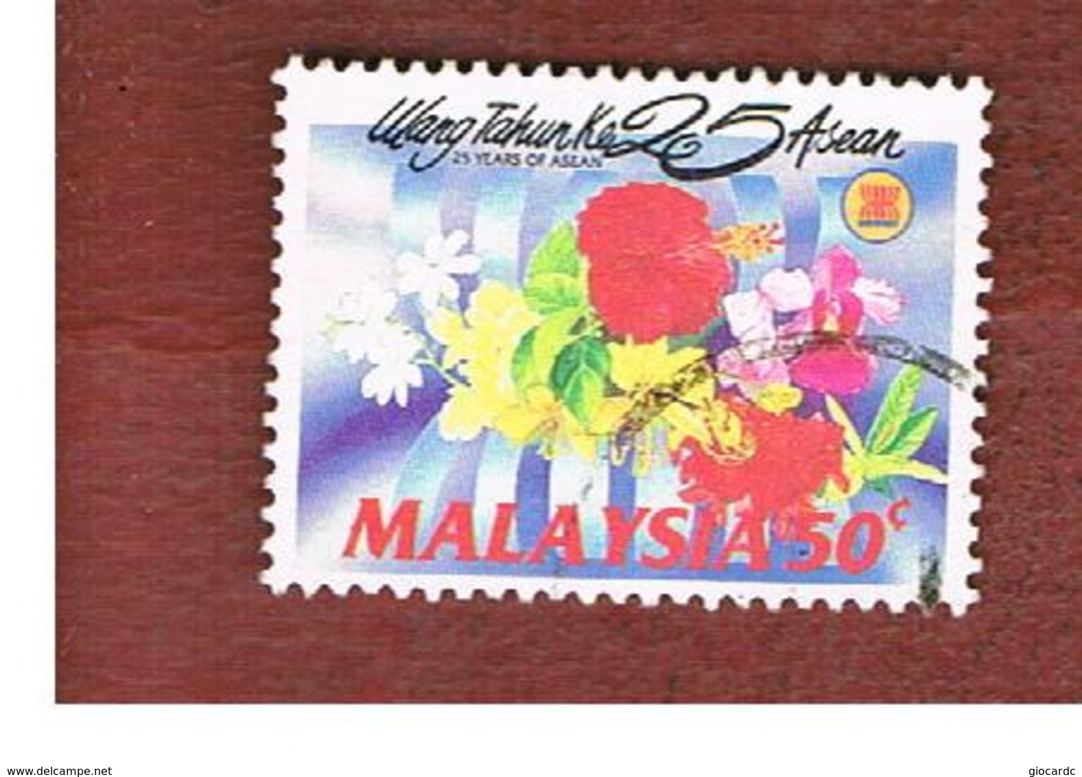 MALESIA (MALAYSIA)  -  SG 485  -   1992  ASEAN ANNIVERSARY: FLOWERS -  USED ° - Malesia (1964-...)